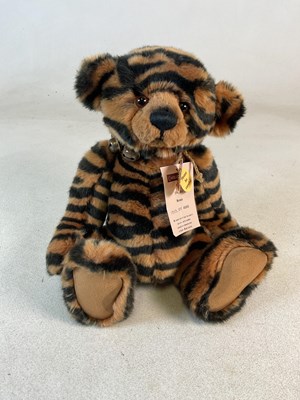Lot 278 - CHARLIE BEARS; a bear 'Shardul' and numbered...