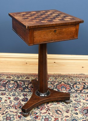 Lot 2784 - A William IV mahogany games table, with...