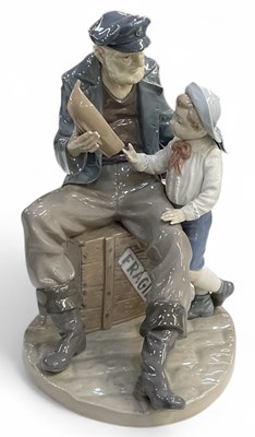 Lot 543 - LLADRÓ; a large porcelain figural group of...