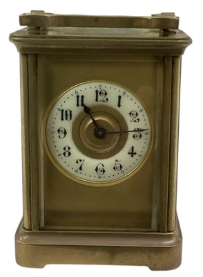 Lot 118 - A late 19th century French brass cased...