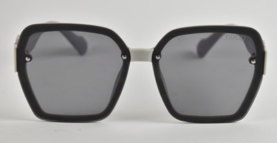 Lot 465 - GUCCI; a cased pair of lady's sunglasses, with...