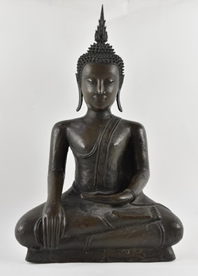 Lot 1010 - A large 18th/19th century bronze figure of...