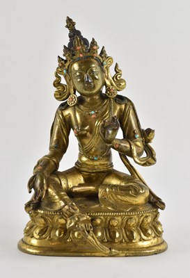 Lot 1035 - An 18th/19th century Chinese gilt bronze and...