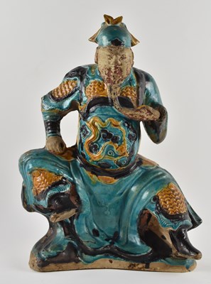 Lot 1016 - A Chinese Ming dynasty stoneware sancai glazed...