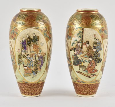Lot 1063 - A pair of late 19th century Japanese Meiji...
