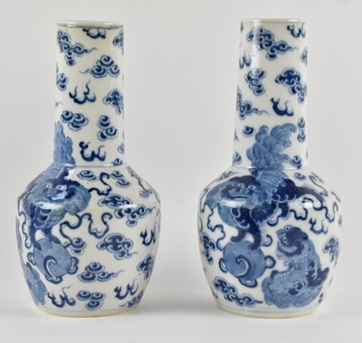 Lot 1038 - A pair of 19th century Chinese blue and white...