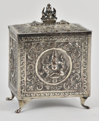 Lot 1166 - A 19th century Burmese silvered trinket...