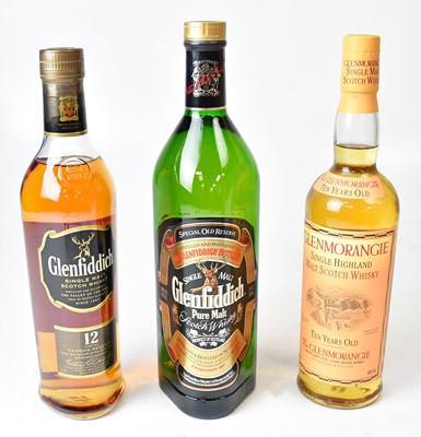 Lot 263 - GLENFIDDICH; two boxed bottles of single malt...