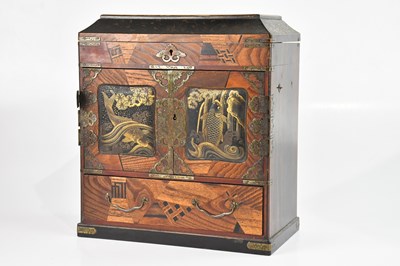 Lot 1189 - A Japanese lacquered jewellery casket,...