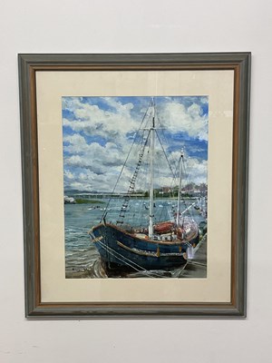 Lot 526 - R L JONES (British); oil on canvas, 'Topsham...