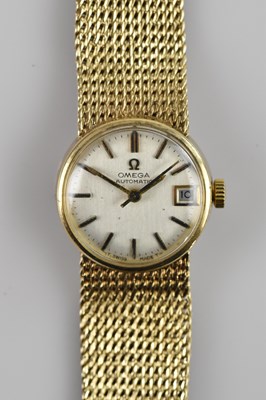 Lot 468 - OMEGA; a lady's 9ct gold cased wristwatch, the...