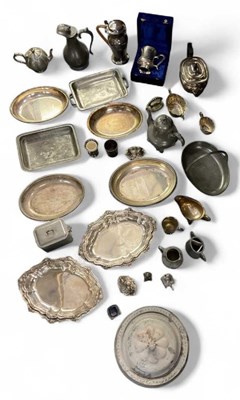 Lot 1126 - A quantity of assorted silver plated and...