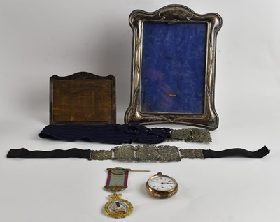 Lot 1251 - A George V Art Nouveau, hallmarked silver...