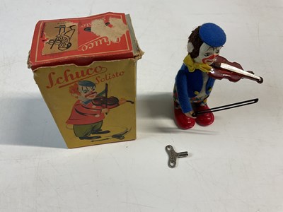 Lot 165 - SCHUCCO; a clockwork violinist clown, made in...