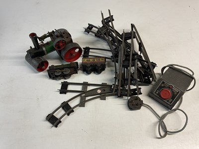 Lot 217 - MAMOD; a Road roller model, together with a...