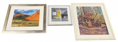 Lot 195 - SHIRLEY GOODLIFFE; oil on board, abstract, 30...