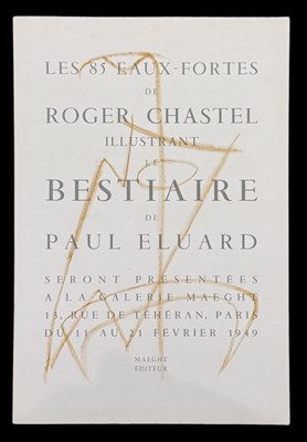 Lot 198 - ROGER CHASTEL (1897-1981); a lithographic...
