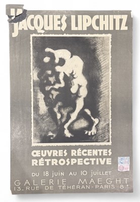 Lot 202 - JACQUES LIPCHITZ (1891-1973); a lithographic...