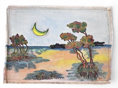 Lot 37 - PROKASH KARMAKAR (Indian, 1933-2014); an...