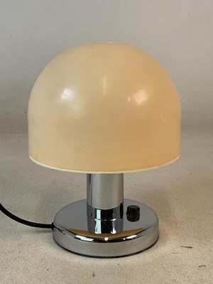 Lot 837 - A 1970s Guzzini style mushroom table lamp with...