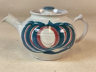 Lot 396 - EDGAR CAMPDEN FOR ALDERMASTON POTTERY; a white...