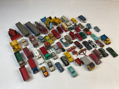 Lot 192 - DINKY; a small amount of playworn Dinky toys,...