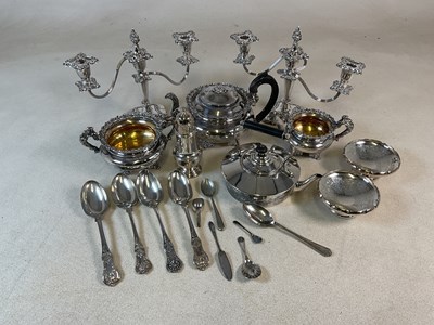 Lot 635 - A quantity of silver plated ware, to include a...