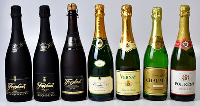 Lot 222 - Seven bottles of sparkling wine, comprising...