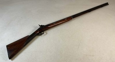 Lot 97 - A 19th century percussion single barrel musket,...