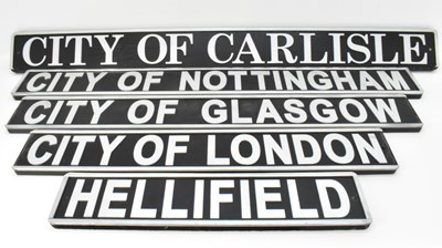 Lot 823 - RAILWAY INTEREST; five long replica railway...