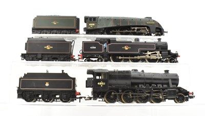 Lot 364 - HORNBY; three OO gauge locomotives and tenders,...