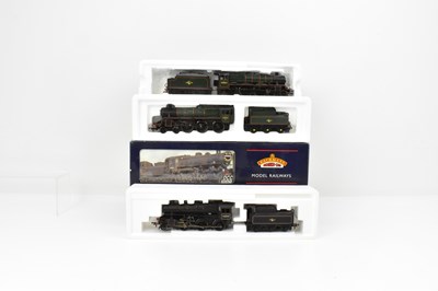 Lot 424 - BACHMANN; three locomotives and tenders,...