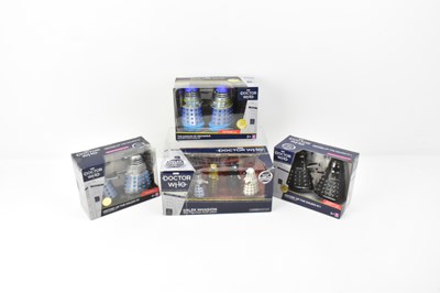 Lot 657 - DOCTOR WHO; four boxed collectors' Dalek sets...