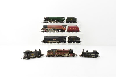 Lot 403 - HORNBY; six OO gauge locomotives comprising...