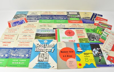 Lot 1020 - A collection of football programmes from the...