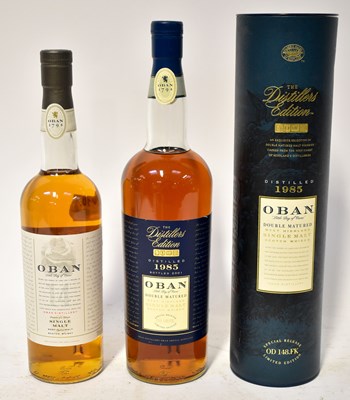 Lot 298 - OBAN; two bottles of Scotch single malt whisky,...