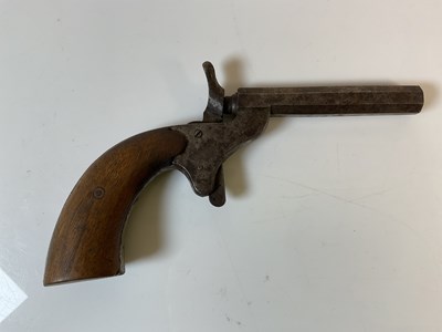 Lot 132 - A single shot percussion pistol, with...