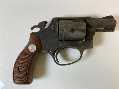 Lot 134 - A deactivated Japanese revolver, marked Japan...