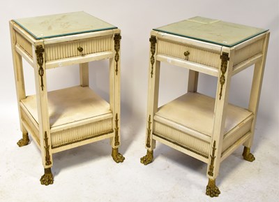 Lot 76 - A French style white painted part bedroom...