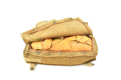 Lot 964 - A vintage canvas military issue life raft.