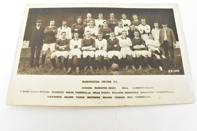 Lot 1023 - MANCHESTER UNITED; a vintage postcard...