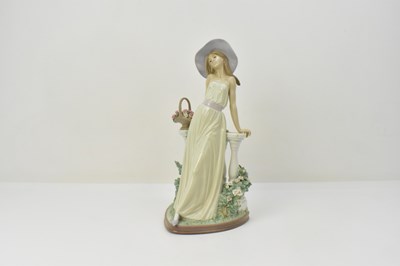 Lot 154 - LLADRÓ; a large high glazed porcelain figure...