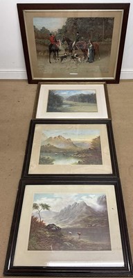 Lot 521 - Four large prints, comprising a Huntsman's...