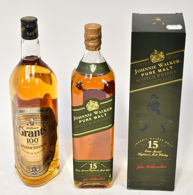 Lot 288 - A boxed bottle of Johnnie Walker 15 year old...
