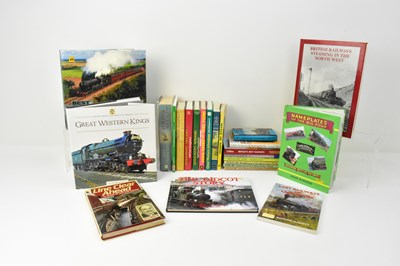 Lot 1002 - Twenty-four various, mostly hardback, railway...