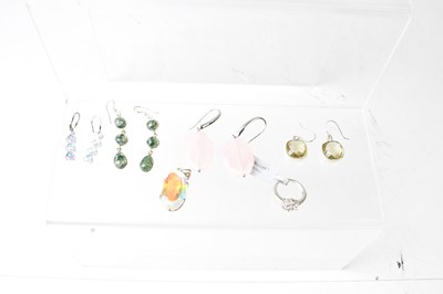 Lot 1351 - A small quantity of silver jewellery...