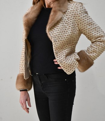 Lot 344 - FARIDEH PELHAM, LONDON; a cream wool bouclé...