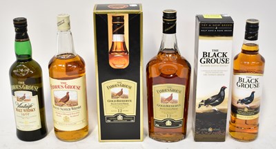 Lot 278 - THE FAMOUS GROUSE; three bottles of Scotch...