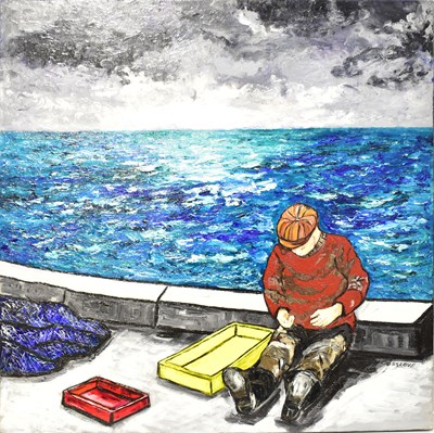 Lot 840 - JAMES COSGROVE (Scottish b.1939-); oil on...