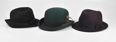 Lot 126 - CHRISTYS', LONDON; a Mulberry 100% wool felt...